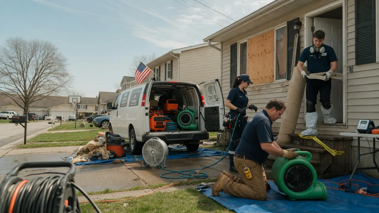 Water Damage Restoration in Mason, IL near me